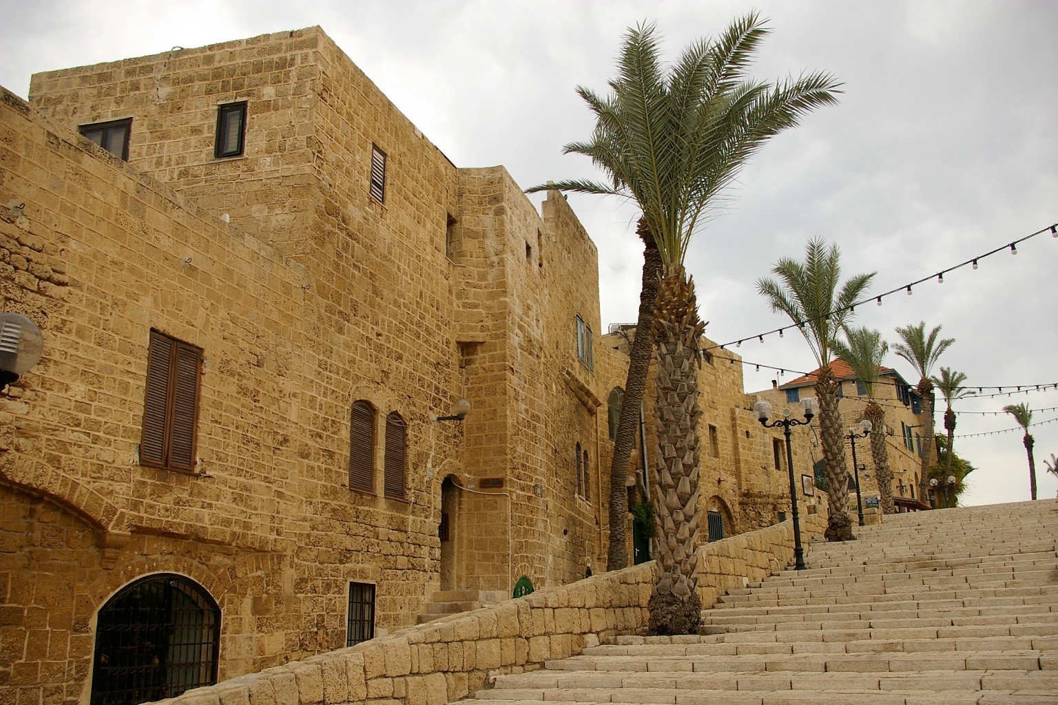 stairs to Kedumim Square Jaffa Tel Aviv