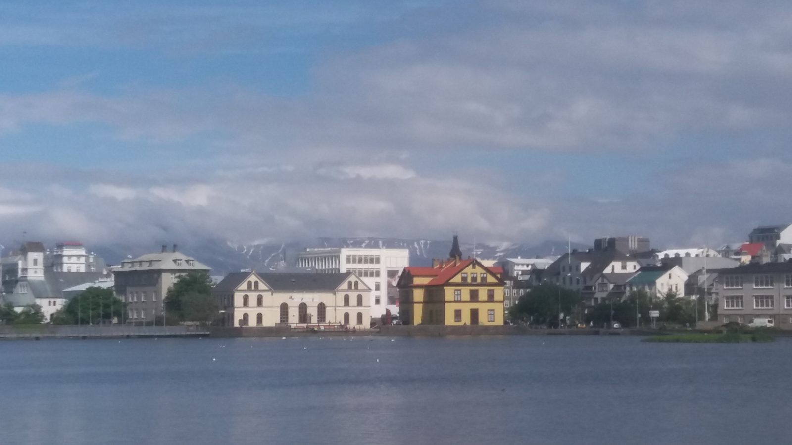 Tjornin lake Reykjavik