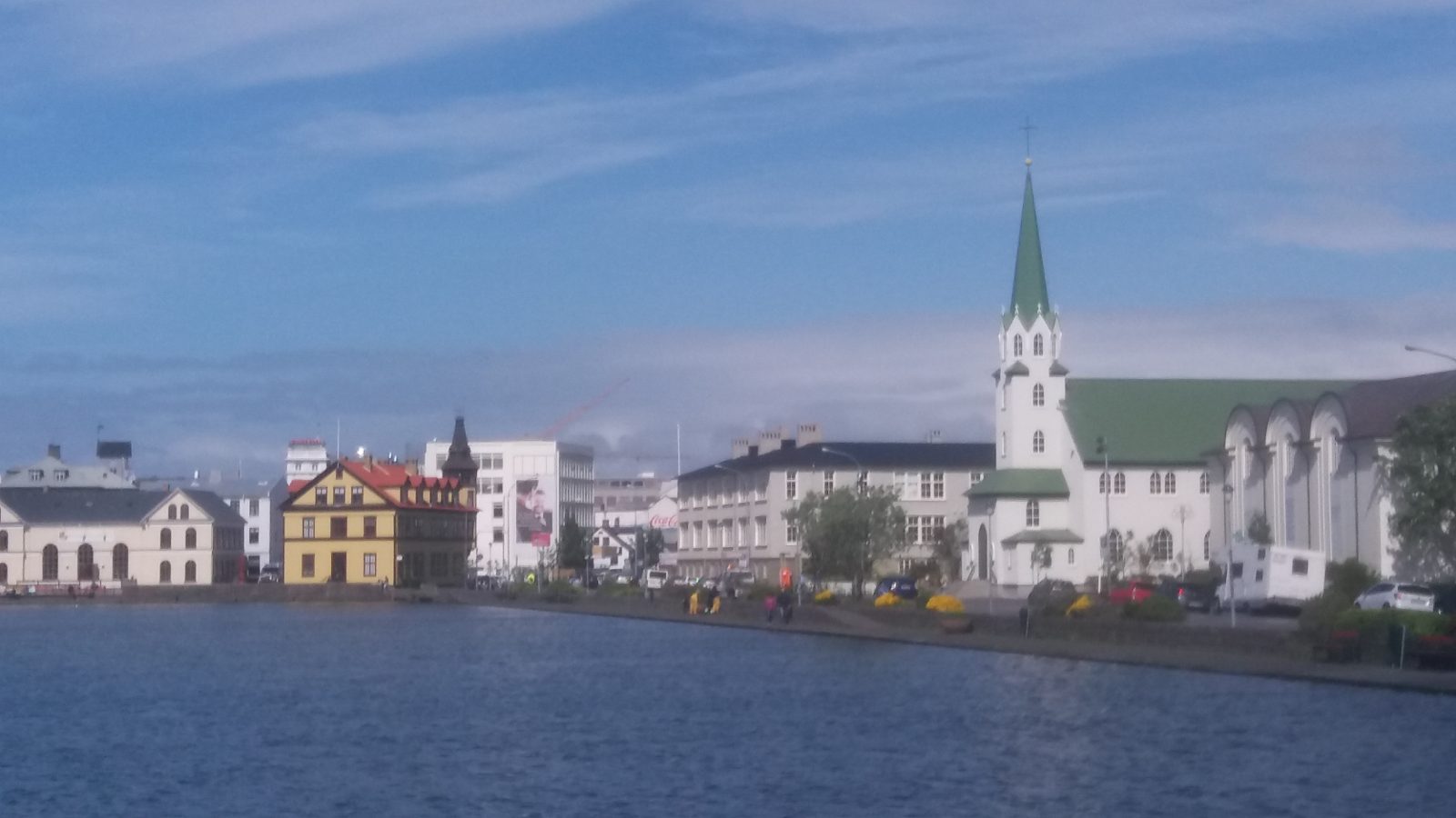 Tjornin lake Reykjavik