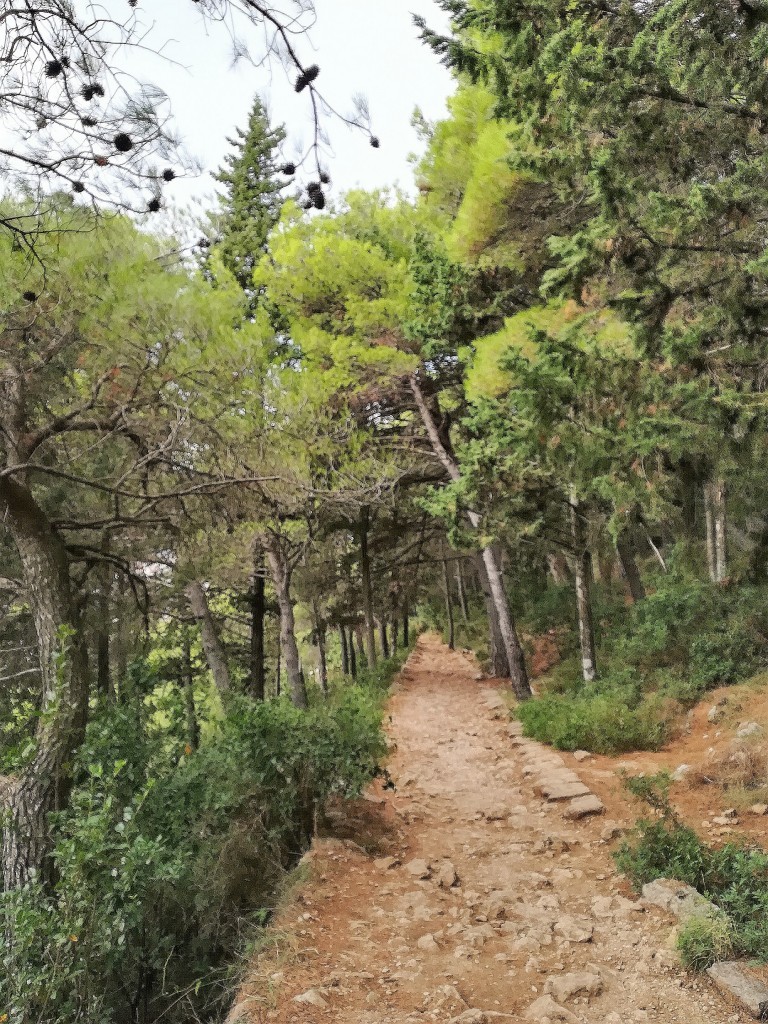 hiking up mount srd dubrovnik