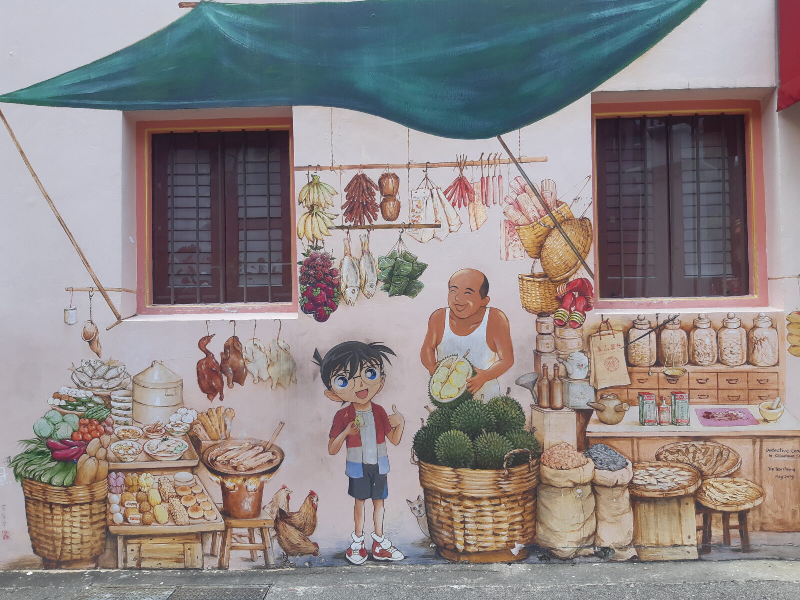 Yip Yew Chong murals Chinatown Singapore