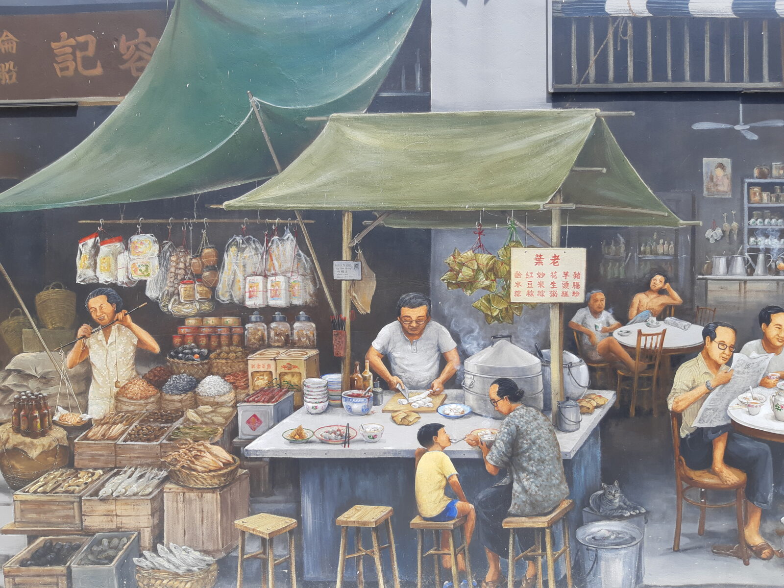 Yip Yew Chong murals Chinatown Singapore